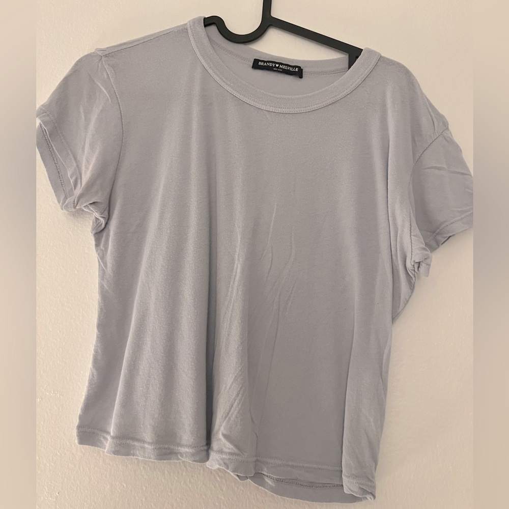 Brandy Melville Baby Blue Baby Tee